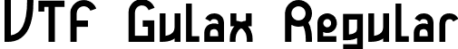 VTF Gulax Regular font | Gulax.otf