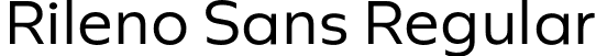 Rileno Sans Regular font | RilenoSans-Regular.otf