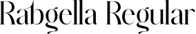 Rabgella Regular font | Rabgella.otf