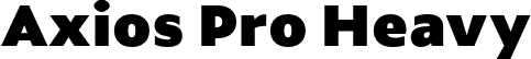 Axios Pro Heavy font | AxiosPro-Heavy.otf