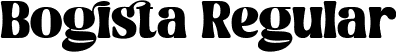 Bogista Regular font | Bogista.ttf