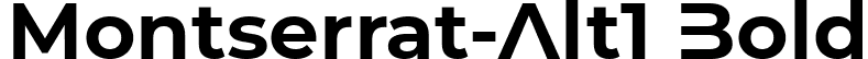 Montserrat-Alt1 Bold font | MontserratAlt1-Bold.ttf