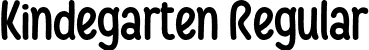 Kindegarten Regular font | Kindegarten.otf