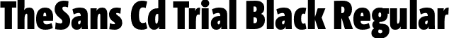 TheSans Cd Trial Black Regular font | TheSansCd-9_Black_TRIAL.otf