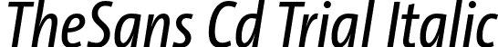 TheSans Cd Trial Italic font | TheSansCd-5_PlainItalic_TRIAL.otf