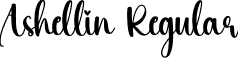 Ashellin Regular font | Ashellin.otf