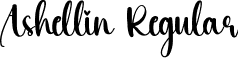 Ashellin Regular font | Ashellin.ttf