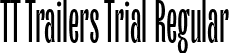 TT Trailers Trial Regular font | TT Trailers Trial Regular.ttf