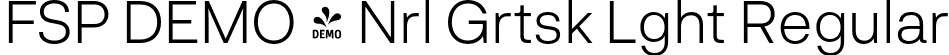 FSP DEMO - Nrl Grtsk Lght Regular font | Fontspring-DEMO-neurialgrotesk-light.otf