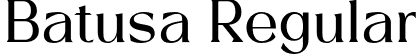 Batusa Regular font | Batusa.otf