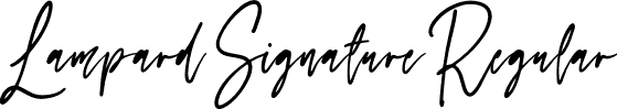 Lampard Signature Regular font | lampardsignature-51dmx.otf