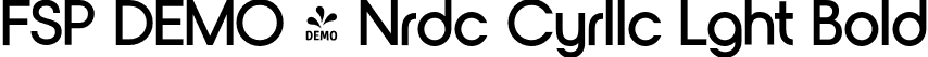 FSP DEMO - Nrdc Cyrllc Lght Bold font | Fontspring-DEMO-nordecocyrillic-semibold.otf