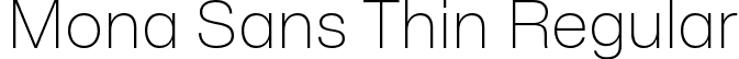 Mona Sans Thin Regular font | Mona-Sans.ttf