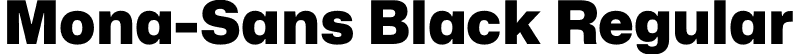 Mona-Sans Black Regular font | Mona-Sans-Black.otf
