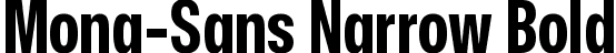 Mona-Sans Narrow Bold font | Mona-Sans-BoldNarrow.ttf