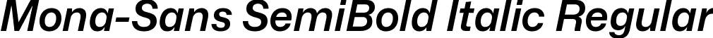 Mona-Sans SemiBold Italic Regular font | Mona-Sans-SemiBoldItalic.ttf
