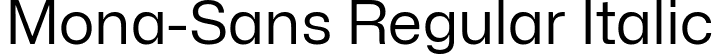 Mona-Sans Regular Italic font | Mona-Sans-Regular.ttf