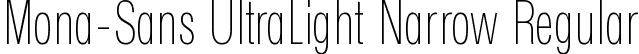 Mona-Sans UltraLight Narrow Regular font | Mona-Sans-UltraLightNarrow.ttf