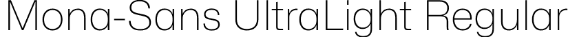 Mona-Sans UltraLight Regular font | Mona-Sans-UltraLight.otf