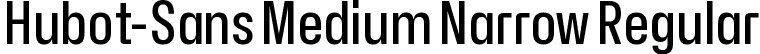 Hubot-Sans Medium Narrow Regular font | Hubot-Sans-MediumNarrow.ttf