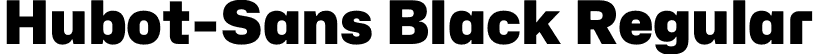 Hubot-Sans Black Regular font | Hubot-Sans-Black.otf