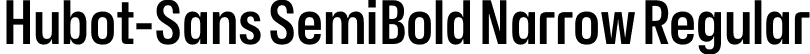 Hubot-Sans SemiBold Narrow Regular font | Hubot-Sans-SemiBoldNarrow.otf