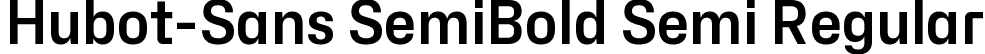 Hubot-Sans SemiBold Semi Regular font | Hubot-Sans-SemiBoldSemi.ttf