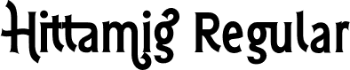 Hittamig Regular font | Hittamig.otf