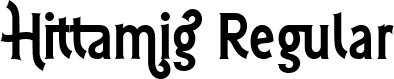 Hittamig Regular font | Hittamig.ttf