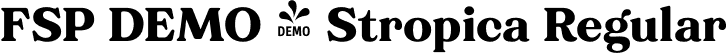 FSP DEMO - Stropica Regular font | demo-stropica.otf