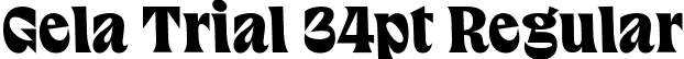 Gela Trial 34pt Regular font | GelaTrial-34pt.otf