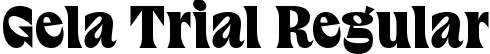 Gela Trial Regular font | GelaTrialVF.ttf