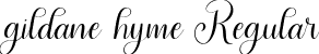 gildane hyme Regular font | gildane hyme.otf