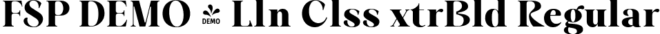 FSP DEMO - Lln Clss xtrBld Regular font | Fontspring-DEMO-lilianeclasse-extrabold.ttf