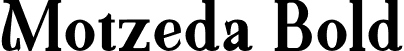 Motzeda Bold font | Motzeda-Bold Demo.otf