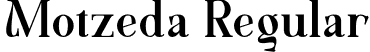 Motzeda Regular font | Motzeda Demo.otf