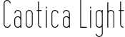 Caotica Light font | Caotica-Light.otf