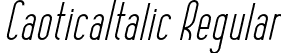 CaoticaItalic Regular font | CaoticaItalic-Regular.otf