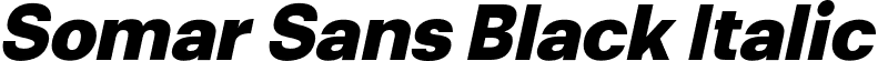 Somar Sans Black Italic font | SomarSans-BlackItalic.otf