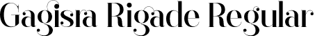 Gagisra Rigade Regular font | Gagisra Rigade.otf