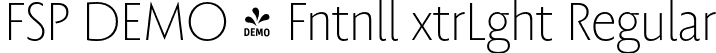 FSP DEMO - Fntnll xtrLght Regular font | Fontspring-DEMO-fontanella-extralight.otf