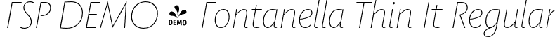 FSP DEMO - Fontanella Thin It Regular font | Fontspring-DEMO-fontanella-thinit.otf