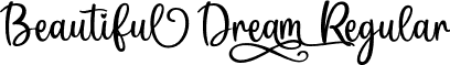 Beautiful Dream Regular font | Beautiful Dream.otf