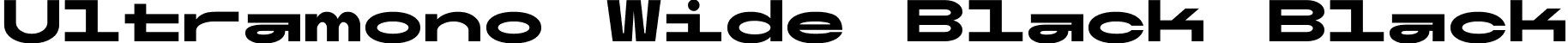 Ultramono Wide Black Black font | UltramonoWide-Black.ttf