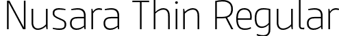 Nusara Thin Regular font | Nusara-Thin.otf