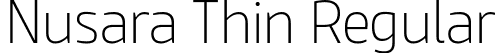 Nusara Thin Regular font | Nusara-Thin.ttf