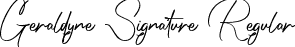 Geraldyne Signature Regular font | geraldynesignature-rpzpw.ttf