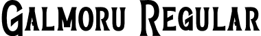 Galmoru Regular font | galmoruregular-lgwzx.otf