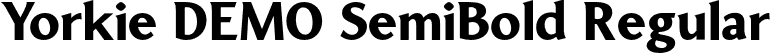 Yorkie DEMO SemiBold Regular font | YorkieDEMO-SemiBold.otf