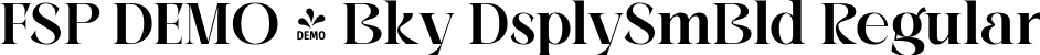 FSP DEMO - Bky DsplySmBld Regular font | Fontspring-DEMO-beokay-displaysemibold.ttf